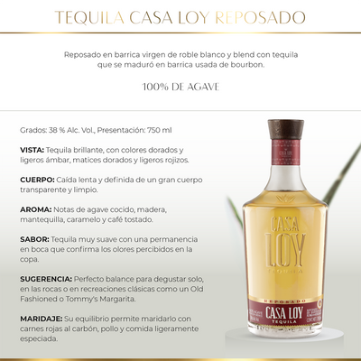 TEQUILA CASA LOY REPOSADO  750ML