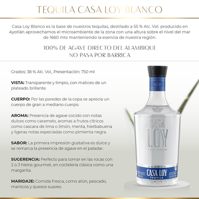 TEQUILA CASA LOY BLANCO 750ML