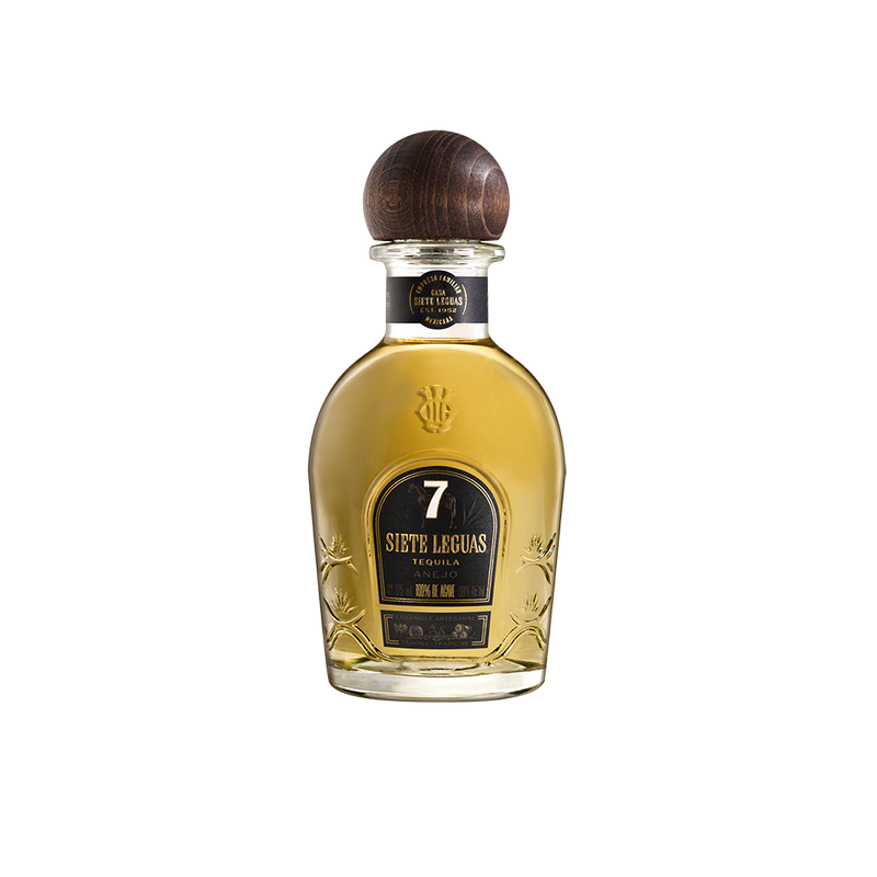 TEQUILA 7 LEGUAS AÑEJO ETIQUETA NEGRA 375ML