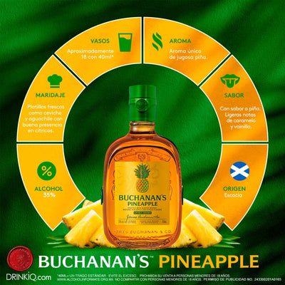 Licor de Whisky Buchanan's Pineapple Blended Scotch 750 ml