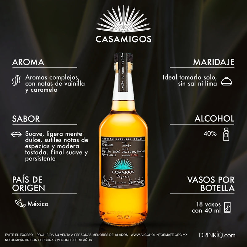 Tequila Casamigos Añejo 750 ml