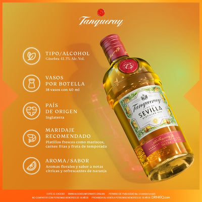 Ginebra Tanqueray Flor de Sevilla 750 ml