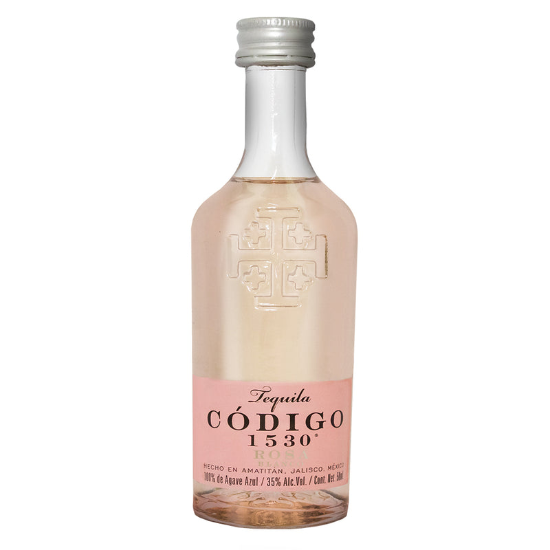 MINI TEQUILA CODIGO 1530 ROSA BLANCO 50ML