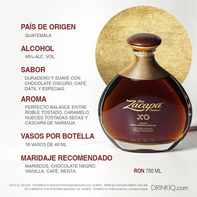 Ron Zacapa Centenario XO Solera Gran Reserva Especial 750 ml