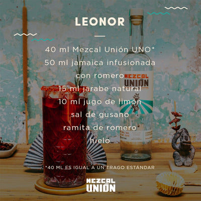 Mezcal Unión Uno Joven Espadín y Cirial 700  ml