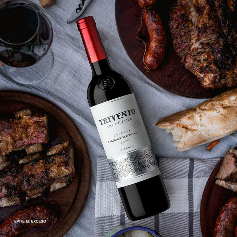 VINO TINTO TRIVENTO RESERVE CABSAUV 750ML