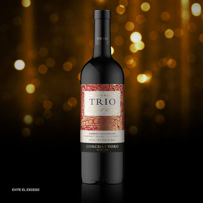 VINO TINTO TRIO CABSAUV-SHIRAZ-CABFRANC 750ML