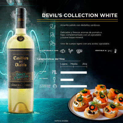 VINO BLANCO CASILLERO DEL DIABLO RESERVA DEVIL'S COLLECTION 750ML