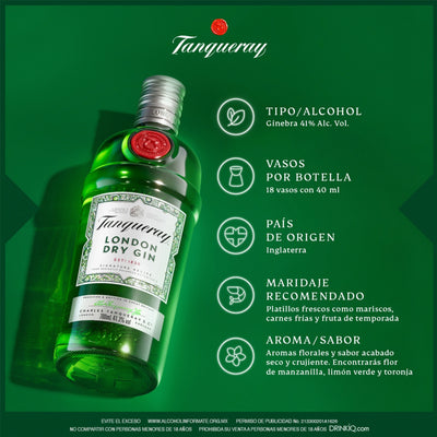 Ginebra Tanqueray London Dry Herbal 1750 ml