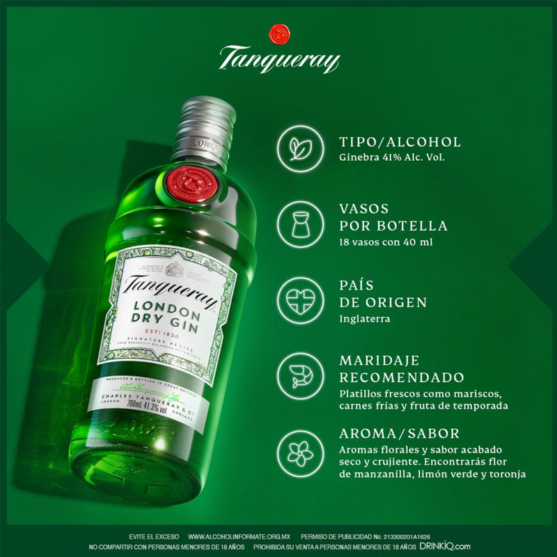 Ginebra Tanqueray London Dry Herbal 1750 ml