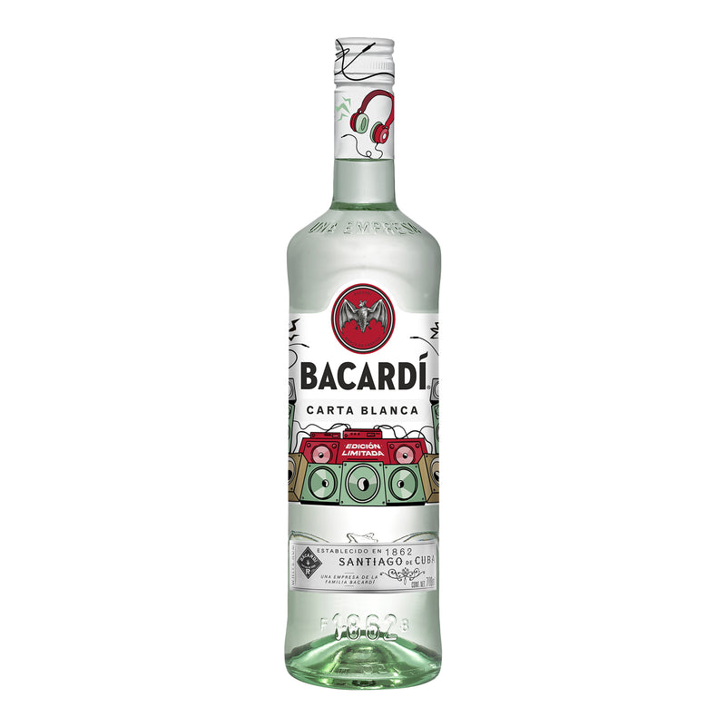 RON BACARDI CARTA BLANCA EDICIÓN MÚSICA 700ML