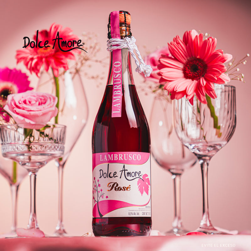 LAMBRUSCO ROSE DOLCE AMORE 750ML – Vinos América