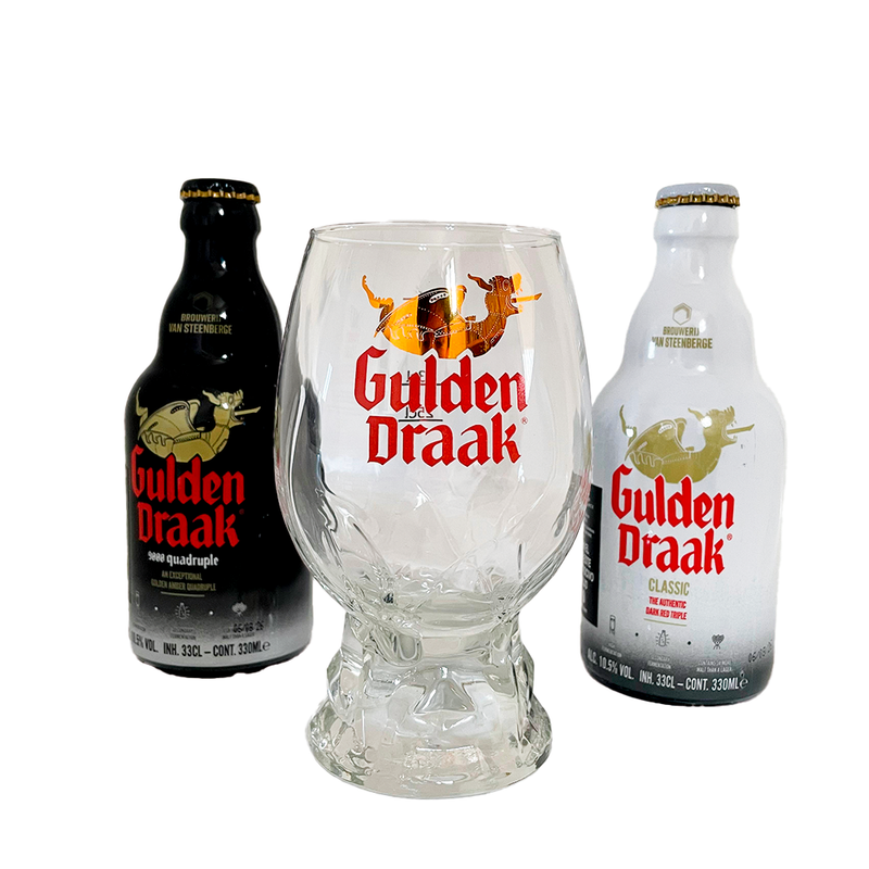 CERVEZA GULDEN DRAAK 330ML + CERVEZA GULDEN DRAAK 9000 330ML + COPA