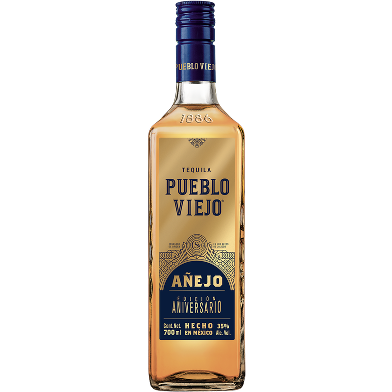 TEQUILA PUEBLO VIEJO AÑEJO EDICIÓN ANIVERSARIO 700ML