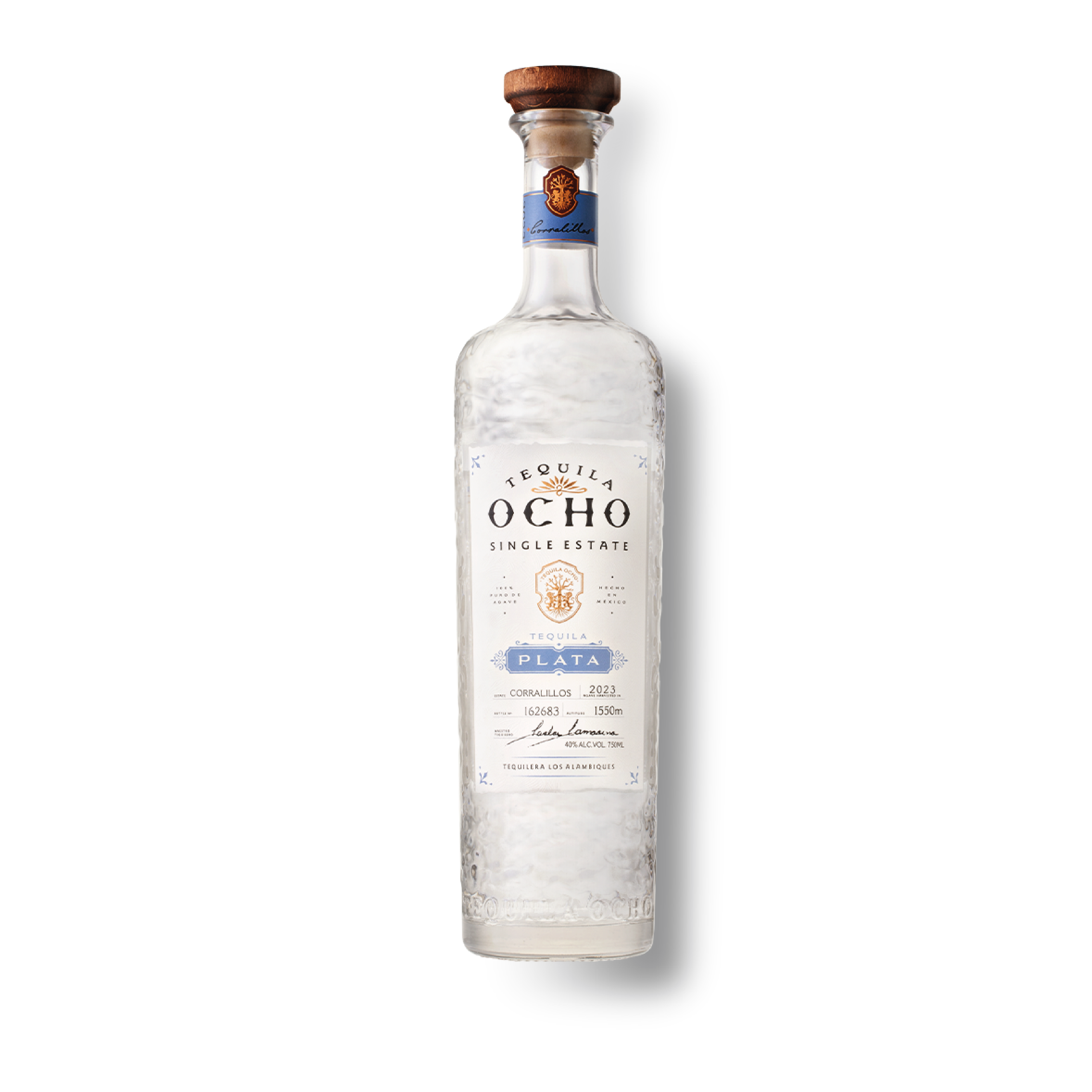 TEQUILA MUESTRA No OCHO PLATA 750ML Vinos América
