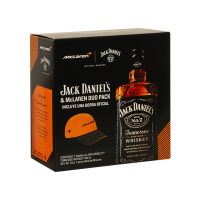 WHISKY JACK DANIELS 700 ML DUO CON GORRA