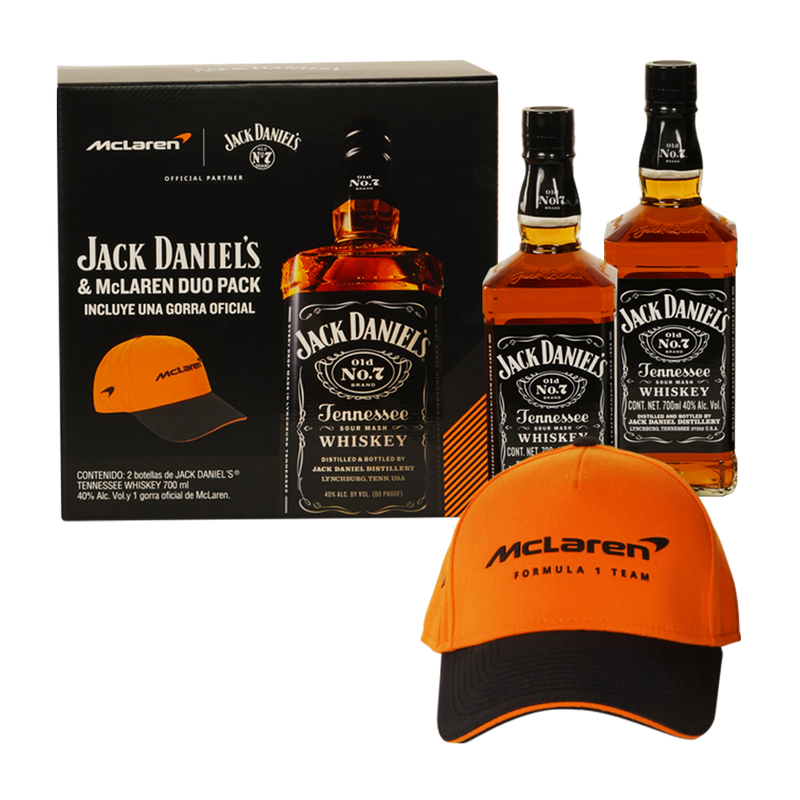 WHISKY JACK DANIELS 700 ML DUO CON GORRA