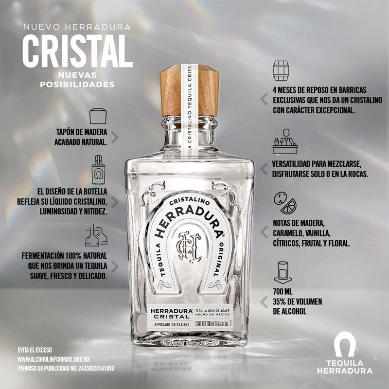 TEQUILA HERRADURA CRISTAL 700ML