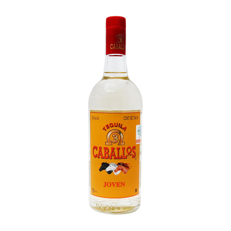 TEQUILA 3 CABALLOS JOVEN 250ML