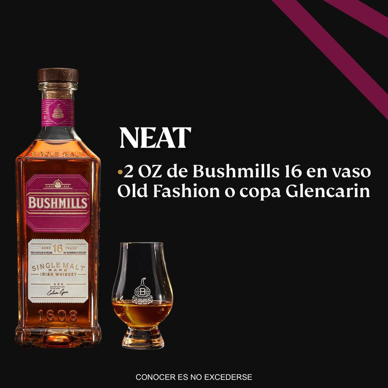 WHISKY BUSHMILLS MALT 16  AÑOS 750ML