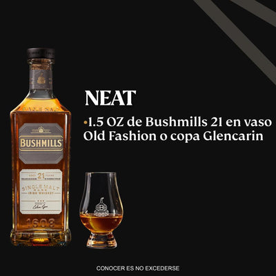 WHISKY BUSHMILLS MALT 21  AÑOS 750ML