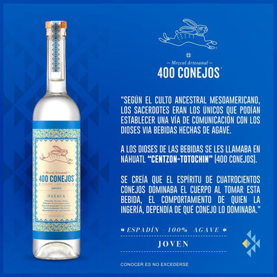 MEZCAL 400 CONEJOS JOVEN 750ML