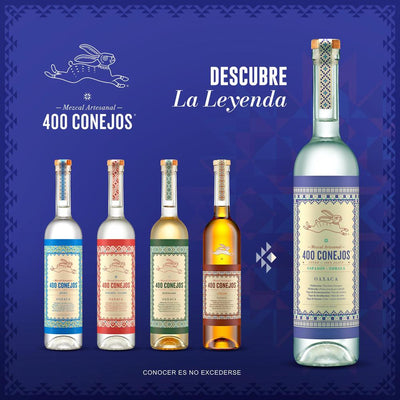 MEZCAL 400 CONEJOS ESPADIN TOBALA 750ML