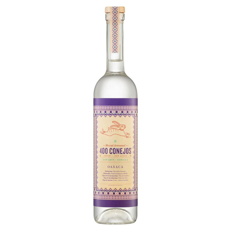 MEZCAL 400 CONEJOS ESPADIN TOBALA 750ML