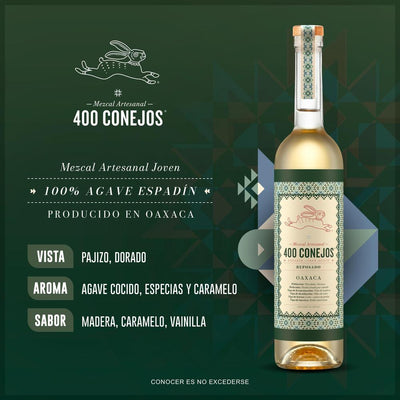 MEZCAL 400 CONEJOS  REPOSADO 750ML