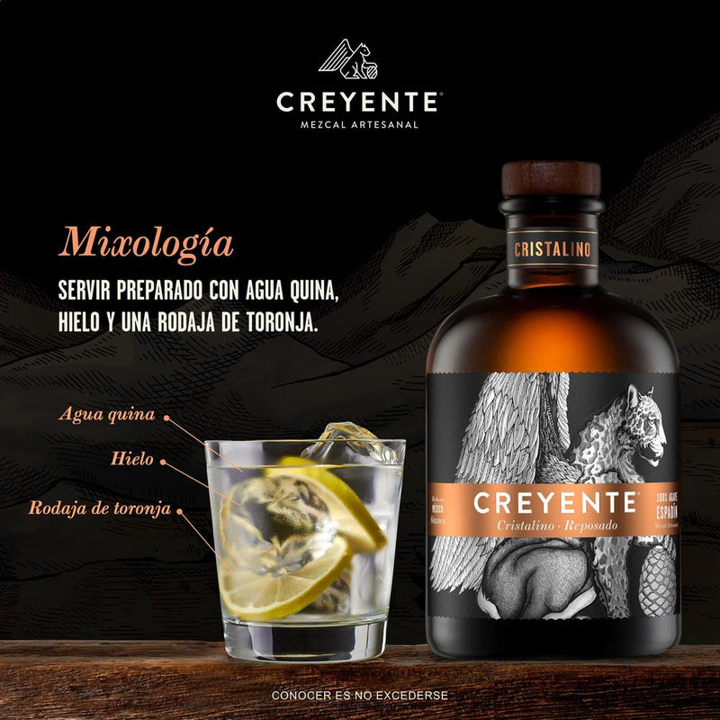 MEZCAL CREYENTE REPOSADO CRISTALINO 750ML