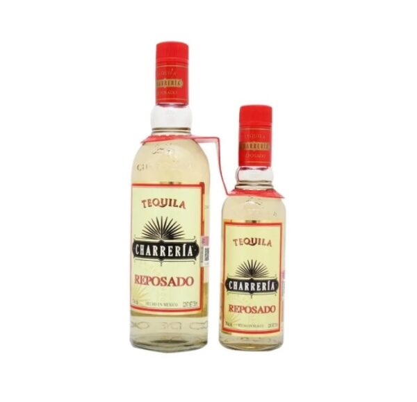 TEQUILA CHARRERIA REPOSADO 1000ML + TEQUILA CHARRERIA REPOSADO 375ML