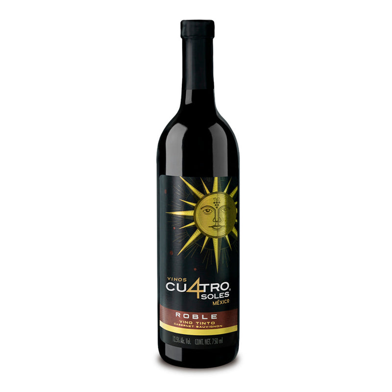 VINO TINTO CUATRO SOLES ROBLE 750ML