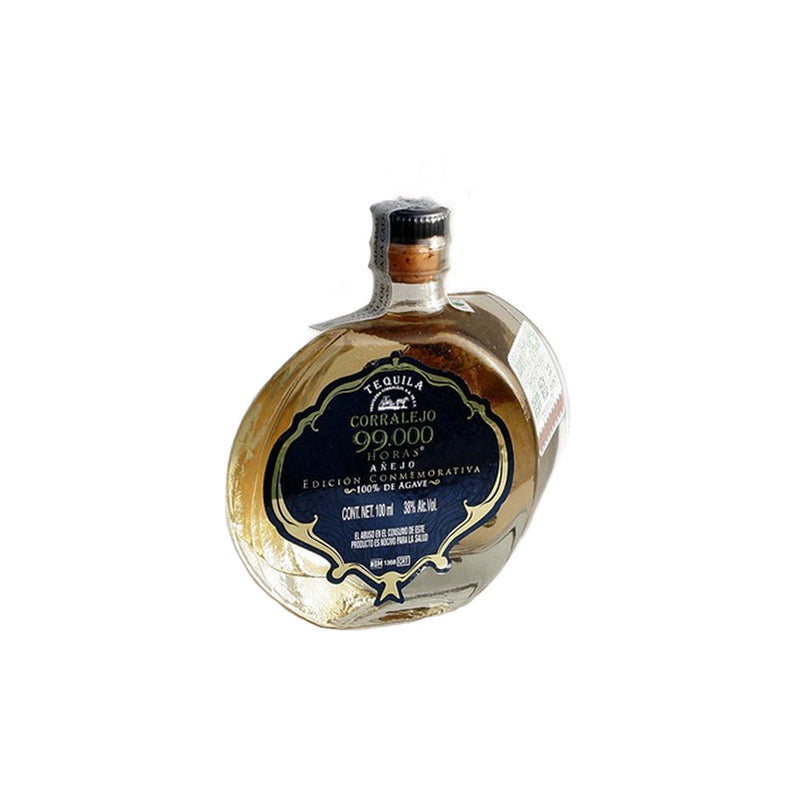 MINI TEQUILA CORRALEJO 99000 HORAS  AÑEJO 100ML