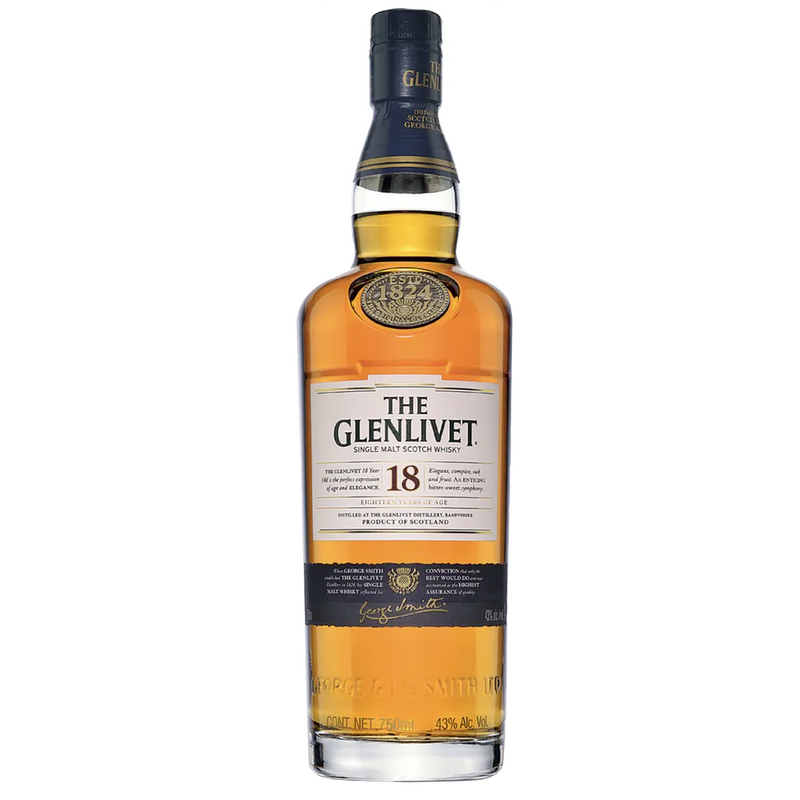 WHISKY THE GLENLIVET 18  AÑOS 750ML