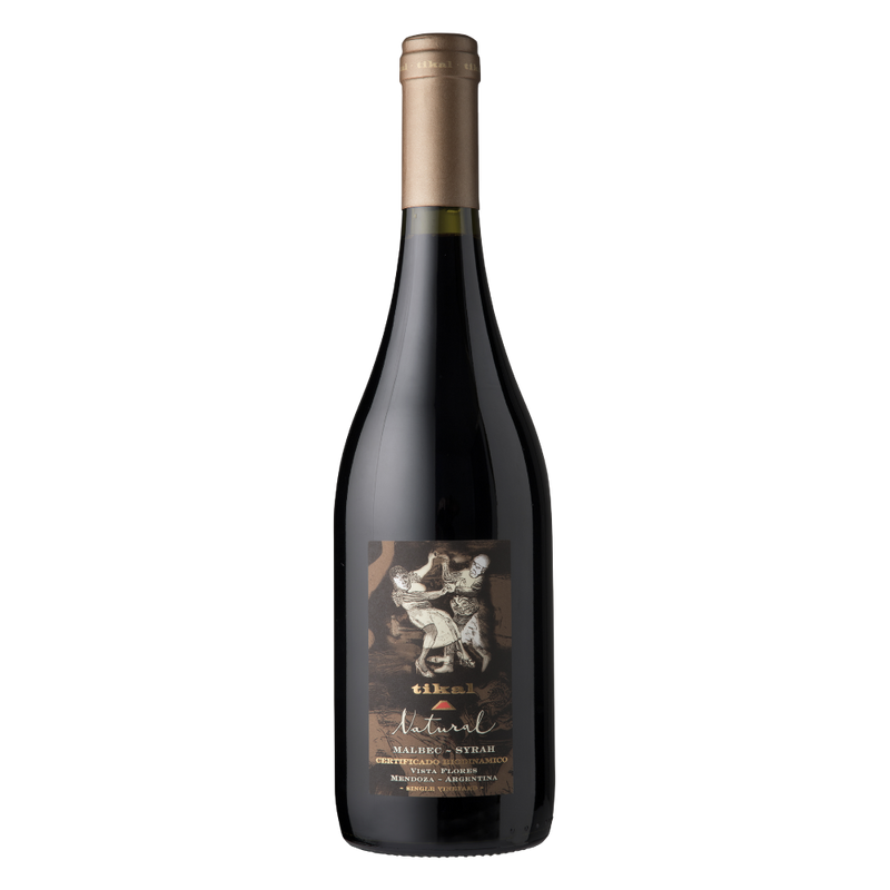 VINO TINTO TIKAL NATURAL MALBEC- SYRAH 750ML