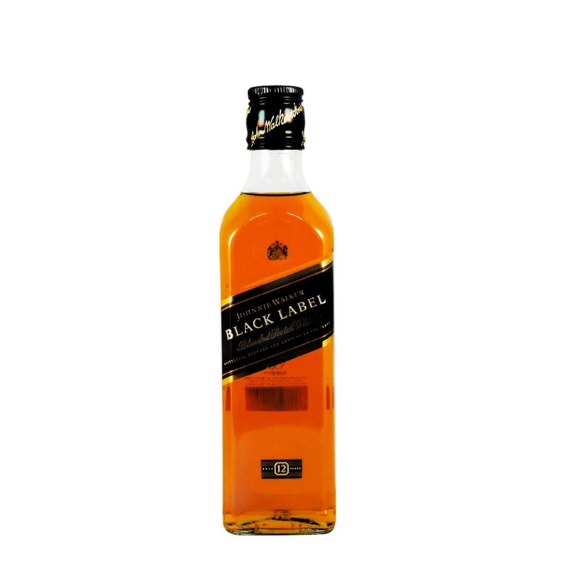 Whisky Johnnie Walker Black Label Blended Scotch 375 ml