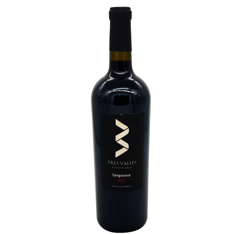 VINO TINTO TRES VALLES SANGIOVESE 750ML