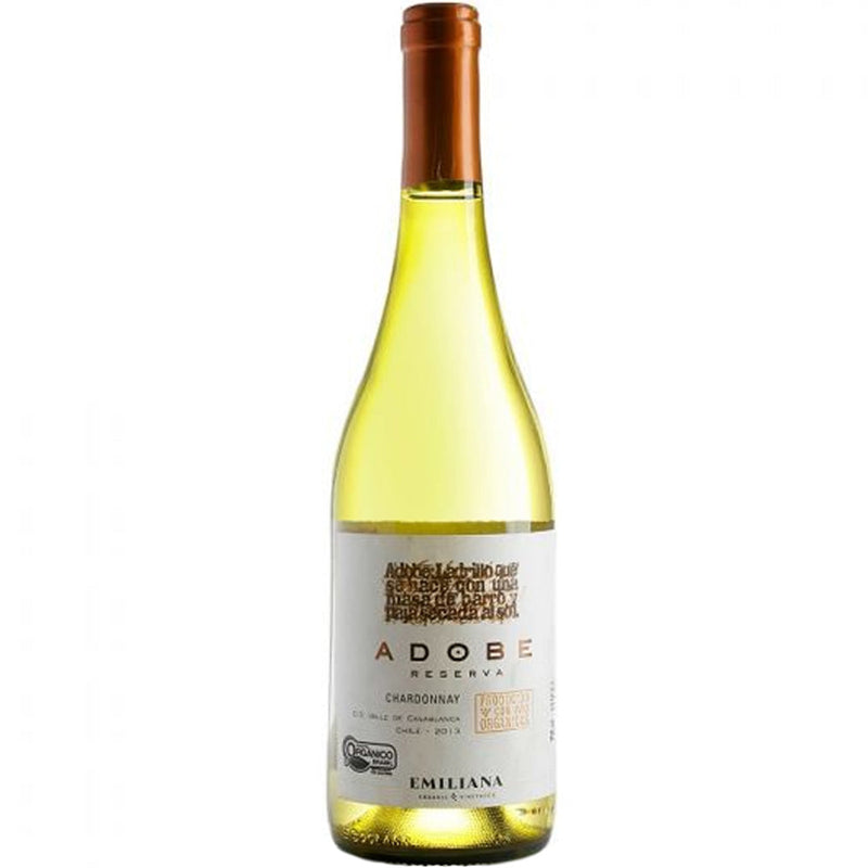 VINO BLANCO ADOBE  RESERVA CHARDONNAY ORGANICO 750ML